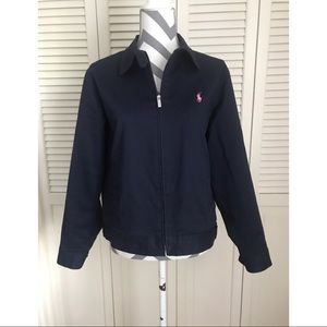Ralph Lauren sport navy blue zippered jacket
